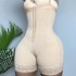 Cross border shapewear jumpsuit, butt lifter, high waist, three row buckle, crotch zipper, large size, hip lifting and abdominal cinching pants