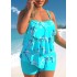 New printed cross-border European and American split women's swimsuit sexy little fresh cake skirt style swimsuit