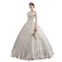 Cross border foreign trade wedding dress 2024 new bride one shoulder slimming forest series European and American style fluffy skirt supply