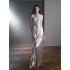 Cross border supply of silver fishtail dresses, banquet stage performances, fashion shows, art exams, princess wedding dresses, evening gowns, foreign trade, Europe and America