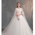 Main wedding dress 2024 new bride AliExpress fugitive princess small, long, trailing French foreign trade eBay wedding dress