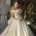 One shoulder satin main wedding dress 2024 new white bride Sen style super fairy temperament outdoor yarn big tail wedding dress