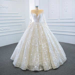 AliExpress Wedding Dress 2024 New Bridal Super Fairy Dream Outing Yarn Long Sleeve Puffy Skirt Travel Photography Light Wedding Dress