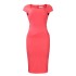 D347 Amazon European and American Women's 2023 Short Sleeve Solid Color Bag Hip Work Office Dress Foreign Trade Dress