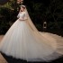 French Wedding Dress 2024 New Bridal Tail Style Forest style Dreamy Super Fairy Starry Sky Pregnant Long Sleeve Large Size Dress