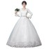 Summer main wedding dress 2024 new bride warm white long sleeved thick French super fairy forest style summer girl