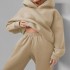 2024 Autumn Amazon Cross border Women's Clothing Solid Color Hoodie Pants Street Fashion Casual Set