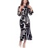 Spot European and American foreign trade 2024 spring/summer fashionable high-end geometric figure elegant temperament women's long dress