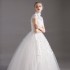 French light wedding dress 2024 new bride Sen series outdoor veil super fairy simple conservative starry sky little child