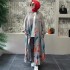 Cross border foreign trade spot women's clothing 2024 loose new fashion printed long cardigan casual wide leg pants two-piece set