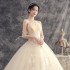 Main wedding dress bride 2024 new champagne color plus size forest series super fairy small temperament dream travel photography wedding dress autumn