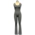 Fashion tight yoga jumpsuit 2023 casual hollow out seamless sports slim fit slimming jumpsuit