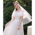 Light Wedding Dress 2024 New Bridal One Shoulder Forest Style Simple French White Princess Super Fairy Outdoor Travel Photography Wedding Dress