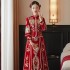 Xiuhe Dress Bride 2024 New Chinese Wedding Dress Women's Toasting Dress Wedding Dress Dragon Phoenix Coat Ancient Costume Wedding Dress Winter