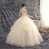 Main wedding dress bride 2024 new champagne color plus size forest series super fairy small temperament dream travel photography wedding dress autumn