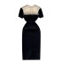 High end elegant mesh nail bead banquet evening dress summer 2022 new slim fit temperament slimming dress for women