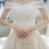 Light Wedding Dress 2024 New Bridal Tail Forest Style Slim and Simple One Shoulder Wedding Dress for Women