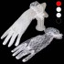 Bridal Three Piece Wedding Dress Set 2024 New Korean Wedding Dress Support Gloves Headveil White Wedding Dress Accessories