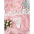 European and American Amazon Sex Set Women's Small Fresh Flower Embroidery Stickers Mesh Sexy Bra Manufacturer Direct Sales