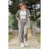 European and American Foreign Trade Spot Women's Set 2024 Spring/Summer New Fashion Loose Long Sleeve Shirt Strap Casual Nine Leg Pants