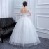 One shoulder plus size wedding dress 2024 new bride's wedding dress studio white gauze looks slim and chubby, with even sleeves