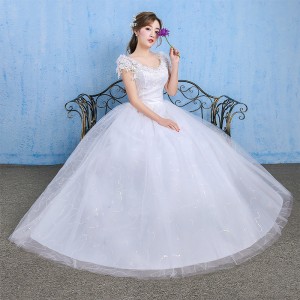 Wedding Dress 2024 New Bridal Wedding Korean Style All in One Shoulder Dress with Tailored Shoulders Spring/Summer Collection