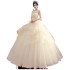 Main wedding dress bride 2024 new champagne color plus size forest series super fairy small temperament dream travel photography wedding dress autumn