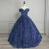 European and American foreign trade bride wedding dress, women's 2024 color changing sequin dance performance dress, one shoulder fluffy skirt, adult