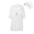 D322 independent station foreign trade women's clothing 2024 new style temperament solid color lace hook flower hollow pleated European and American dress