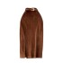 Hong Kong style retro split half skirt with winter sweater, medium to long Korean style temperament, high waist, slimming and hip hugging A-line skirt