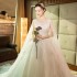 Light Master Wedding Dress 2024 New Long Tailed French Retro Bridal Heavy Industry Super Immortal Forest Hepburn Show Thin Women's Wedding Dress