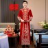 Xiuhe Dress Bride 2024 New Chinese Wedding Dress Women's Toasting Dress Wedding Dress Dragon Phoenix Coat Ancient Costume Wedding Dress Winter