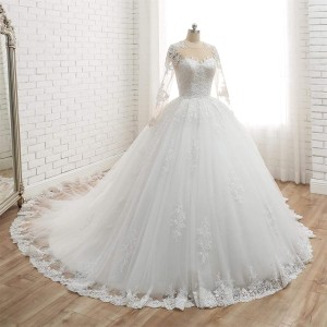 Main Wedding Dress 2023 New Style Bridal Forest Dunhuang Net Cross border French Tail Minimally Skinny Light Yarn Female