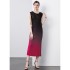 Factory direct sales of Miyake pleated versatile slim fit artistic niche straight tube skirt in stock 9222