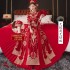 Xiuhe Clothing New 2024 Bridal New Wedding Chinese style Outbound Collective Wedding Dress Dragon Phoenix Coat Large Couple Men's Wear