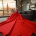 One shoulder red trailing wedding dress for women's satin wedding Korean version princess 2024 summer new bride wedding dress