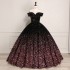 Cross border Wedding Dress 2024 European and American Bridal Performance Ball Pong Skirt Palace Fantasy Glitter One Shoulder Evening Dress