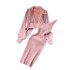 Autumn and winter small fragrance style socialite knitted suit women's short sweater shawl jacket+suspender dress two-piece set