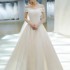 Light Wedding Dress 2024 New Bridal Tail Forest Style Slim and Simple One Shoulder Wedding Dress for Women