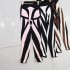 Subtle autumn elastic waist contrasting color patchwork design, European and American street trend slimming leggings D1 # 6852