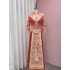 Heavy Industry Velvet Show He Dress Bride 2024 New Chinese Toast Dress Wedding Dress Wholesale Autumn/Winter