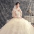 Main wedding dress bride 2024 new champagne color plus size forest series super fairy small temperament dream travel photography wedding dress autumn