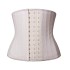 25 bone Waist Trainer Belt matte shapewear zipper 14 breasted waistband rubber bodysuit