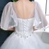 Wedding Dress 2024 Winter Spring and Autumn New Style, Fat and Skinny Look with Medium Sleeves, Lace Large Size, Simple One Word Shoulder Alignment, Slim Look