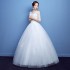 Wedding Dress 2024 New Korean Style One Shoulder Large Size Bridal Dress Looks Skinny and Equal Shoulder Long Sleeve Fat B55