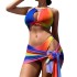 2024 New European and American Trade Three Piece Bikini Gradient Rainbow Print Fashion Sexy Swimsuit for Women