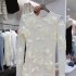 New French exquisite socialite style rocking flower dew back trumpet sleeve slim fit hip hugging dress A1 # 6211