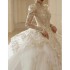 Long sleeved wedding dress 2024 new bride French retro light luxury niche high-end travel photography big tail main veil female