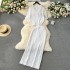 Korean style clothing, niche lazy style suit, knitted cardigan, versatile high waisted long skirt, fashionable two-piece set, trendy