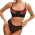 Sexy thin French style bra set erotic lingerie